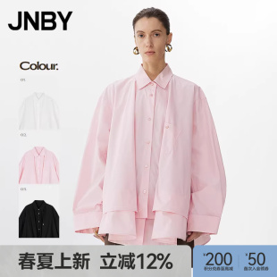 江南布衣25春衬衫 早春上新 JNBY 5P1212180 休闲宽松长袖