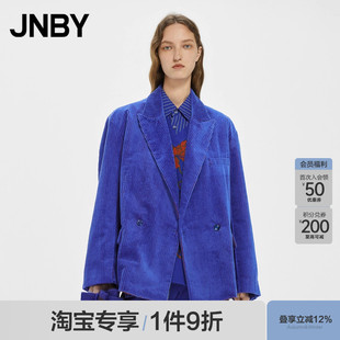 江南布衣秋西服中长款 JNBY 宽松休闲灯芯绒5M8712210 淘宝专享