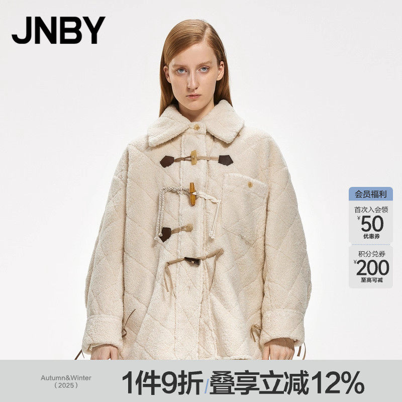 JNBY/江南布衣翻领宽松针织外套