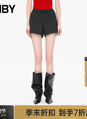 【商场同款】JNBY/江南布衣25秋新品休闲裤女宽松直筒5P7E10540