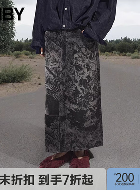 【商场同款】JNBY/江南布衣25秋新品半身裙女A型棉质5P9D12960