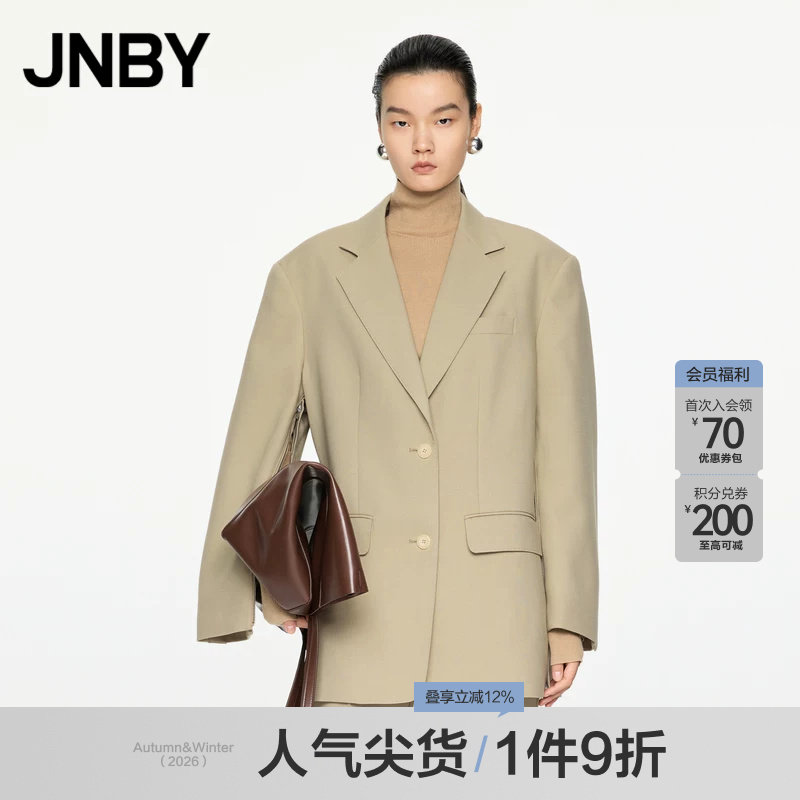 JNBY/江南布衣春秋西服通勤小西装外套绵羊毛混纺通勤5O8711320图片