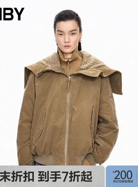 【商场同款】JNBY/江南布衣25冬新品羽绒服宽松长袖连帽5PAC14350