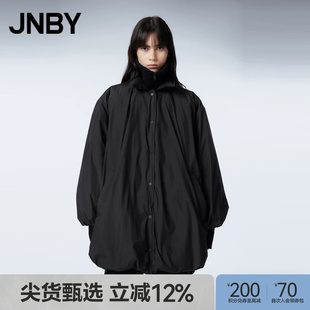 【正反两穿】JNBY/江南布衣冬花苞羽绒服女中长款外套简约设计感