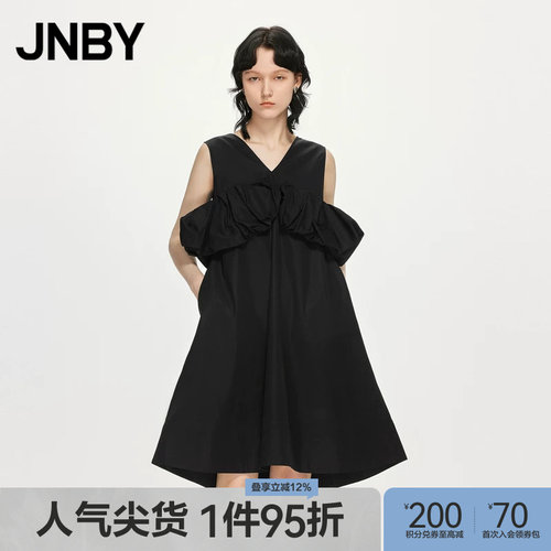 无袖A型连衣裙JNBY/江南布衣