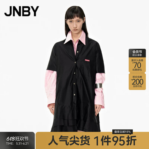 A型时尚挺括衬衫连衣裙