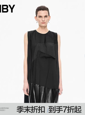 【商场同款】JNBY/江南布衣25冬新品连衣裙A型无袖宽松5P0G11850