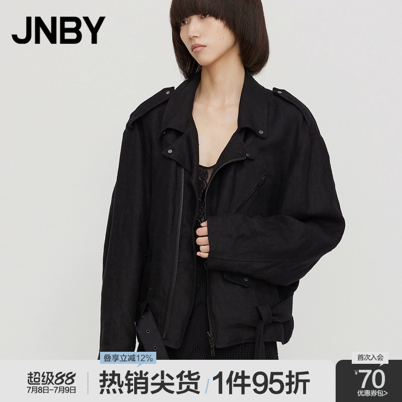 宽松翻领夹克外套JNBY