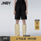 江南布衣春秋季 短裤 斜纹精纺提花直筒裤 JNBY 休闲裤 简约挺括通勤