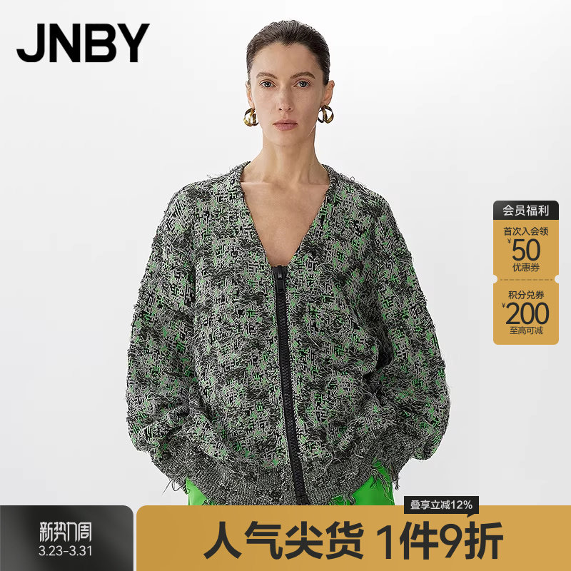 【早春上新】JNBY/江南布衣25春毛针织衫V领毛衫5P1315