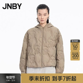 羽绒服宽松直筒连帽5PBC10660 江南布衣25冬新品 商场同款 JNBY
