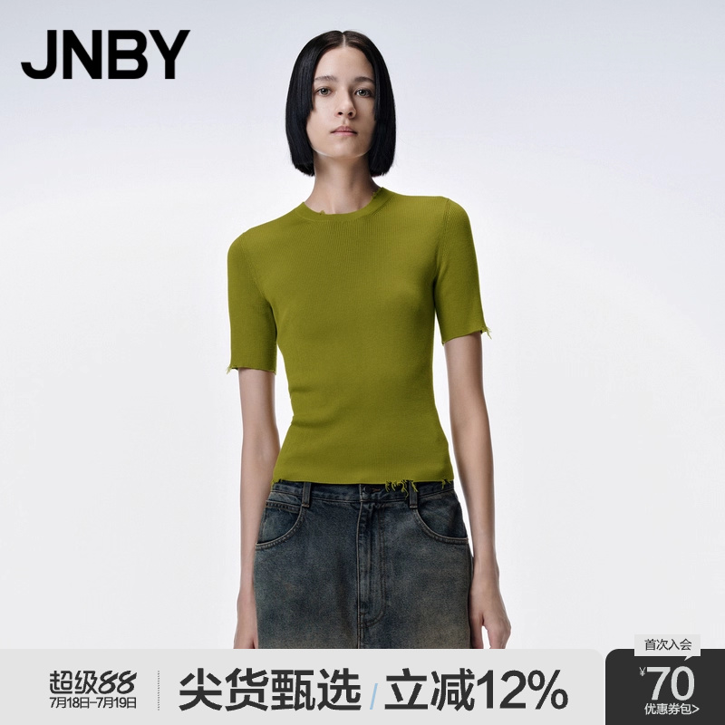短袖毛针织衫JNBY/江南布衣