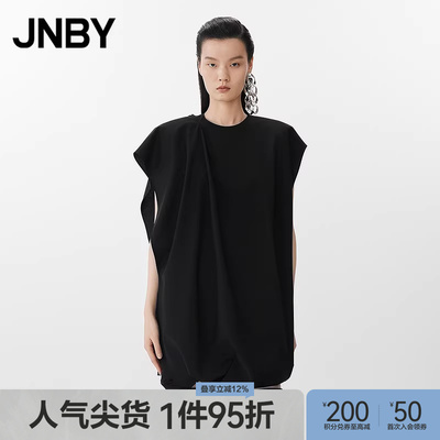【早春上新】JNBY/江南布衣25春连衣裙直筒圆领无袖5P3G10680