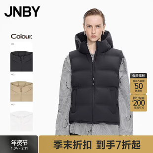 【商场同款】JNBY/江南布衣25冬新品羽绒马甲宽松连帽5P0C13790