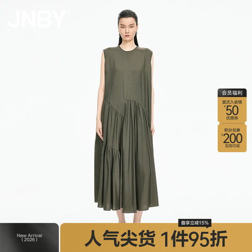 【秋冬上新】JNBY/江南布衣25秋新品连衣裙无袖宽松A型5P7G10870