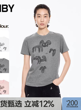 【秋冬上新】JNBY/江南布衣25秋新品T恤棉质圆领短袖5P911550H