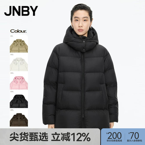 【秋冬上新】JNBY/江南布衣25冬新品羽绒服A型宽松长袖5X0C10110