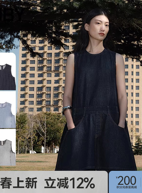 【早春上新】JNBY/江南布衣25夏连衣裙无袖圆领宽松休闲5P5G10650