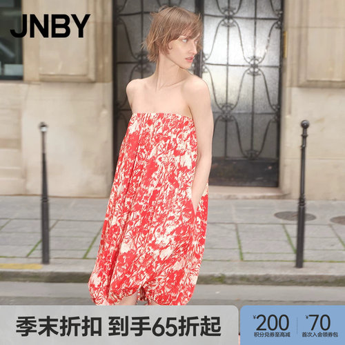 【季末折扣】JNBY/江南布衣26夏新品连衣裙女A型无袖5Q5G10900