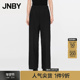 JNBY 5O8E13100 阔腿通勤绵羊毛混纺阔腿裤 江南布衣春秋西装 休闲裤