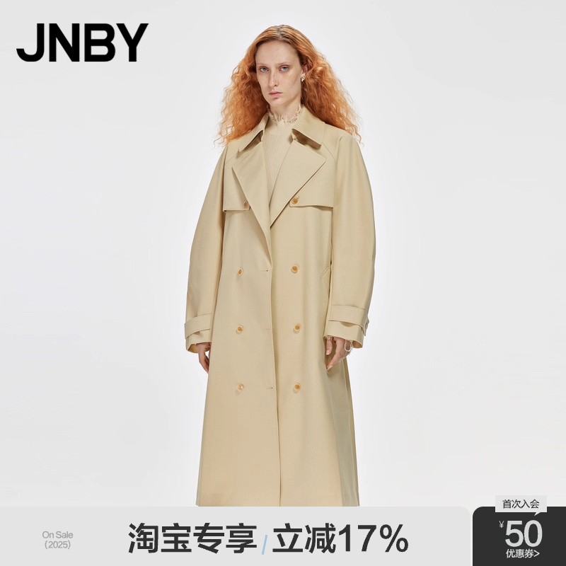 长袖宽松风衣JNBY/江南布衣