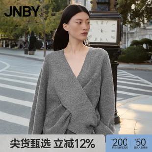 江南布衣25冬新品 商场同款 JNBY 宽松套头5P0315280 毛针织衫