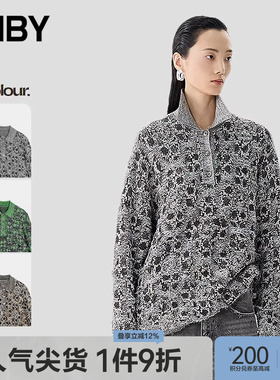 【早春上新】JNBY/江南布衣25春毛针织衫polo领套头5P1314860