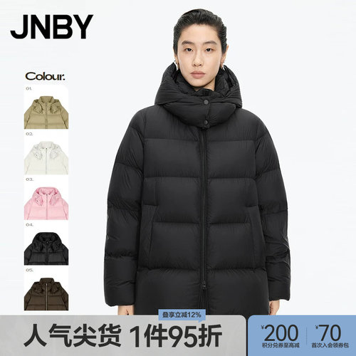 【秋冬上新】JNBY/江南布衣25冬新品羽绒服A型宽松长袖5X0C10110