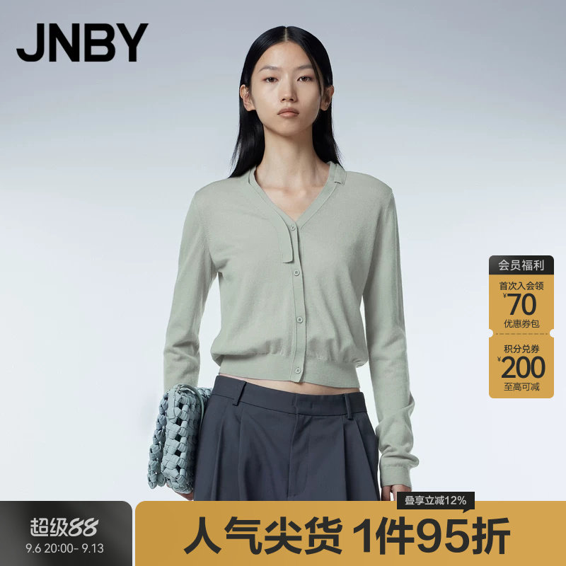 JNBY/江南布衣23秋羊绒衫开襟图片