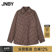 JNBY 95白鹅绒 江南布衣秋冬轻薄休闲宽松通勤羽绒服5OAC1584H