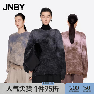 JNBY 江南布衣秋冬冬毛针织衫 宽松圆领5O0312900 早秋上新