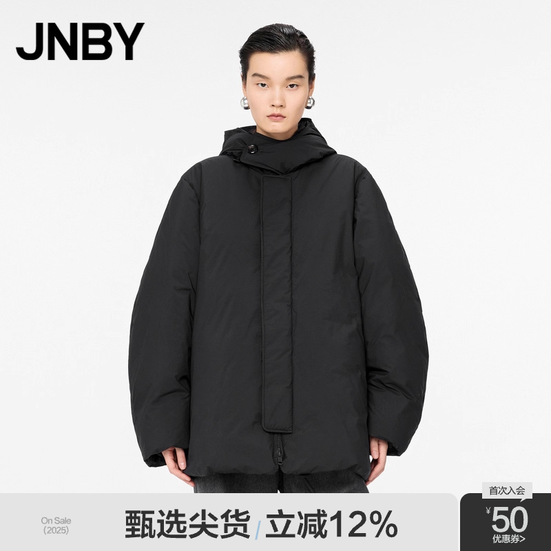 【拒水】JNBY/江南布衣秋冬宽松加厚休闲连帽羽绒服5OBC12590