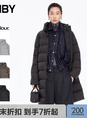 【商场同款】JNBY/江南布衣25冬新品羽绒服H型长袖连帽5P0C10010