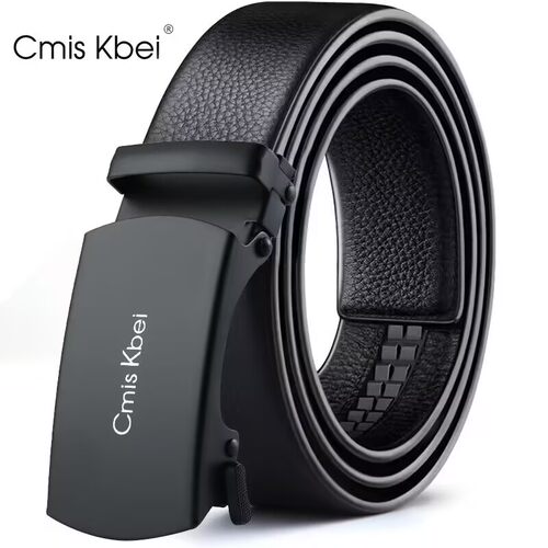 Cmis Kbei简约时尚自动扣头皮带男爸爸潮流年轻人牛仔休闲裤腰带