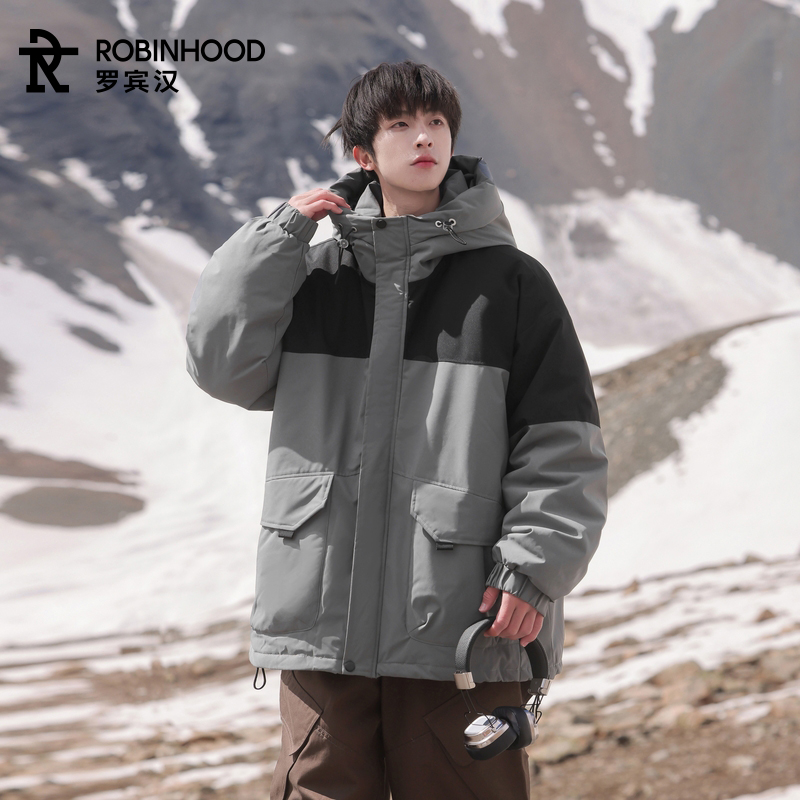 罗宾汉港风羽绒服冬季保暖外套