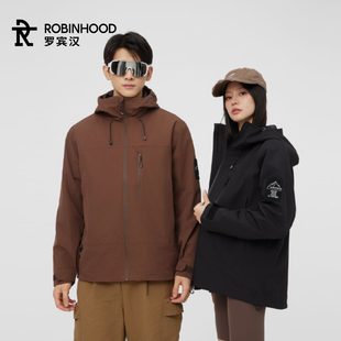罗宾汉三防冲锋衣女春秋外套幻影黑防风防水户外百搭男女登山服hh