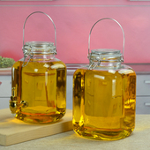 油罐 家用玻璃油壶防漏食用油桶封密油瓶调料罐大号装 厨房