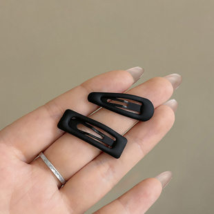 超小号BB夹迷你新款黑色前额刘海夹一字侧边夹碎发夹子头发卡子女