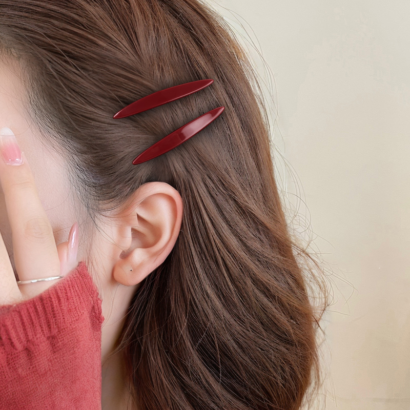 柳叶边夹易搭配耐用夹得紧边夹