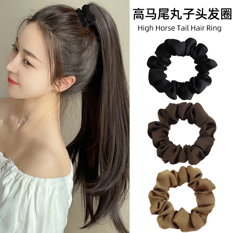 手工缎面发圈不伤发弹性好发圈