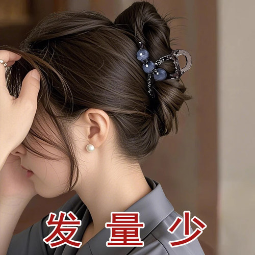 适合发量少抓发巨紧不易松垮