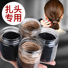 扎头发的发圈儿童大人韩版细小橡皮筋不勒头发黑色皮套头绳扎马尾