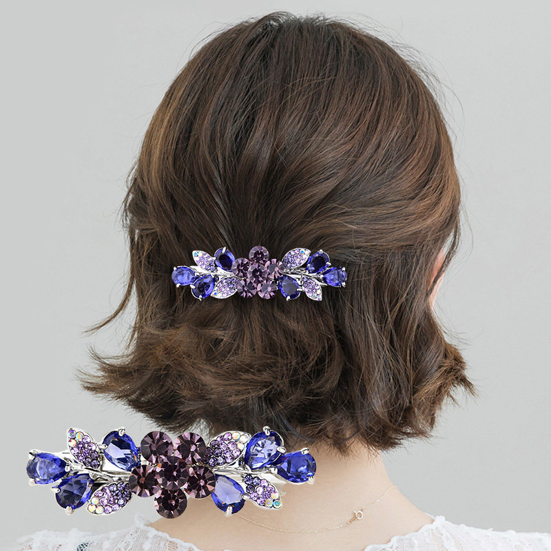 半扎发发夹短烫发发卡水钻弹簧夹后脑勺一字夹发量少夹子精致发饰,饰品/流行首饰/时尚饰品新,发饰,淘宝优惠券,粉丝福利购,淘宝优惠卷