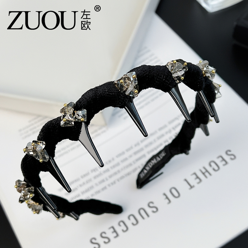 高颅顶发箍正反两戴发卡蓬松头顶