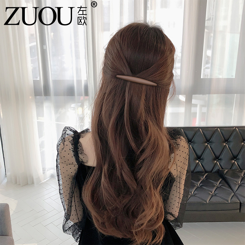 半扎发夹发量少夹头发的夹子