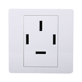 正品 BULL公牛三相四线86型G07Z113插座25A四孔扁白色眼380V墙壁