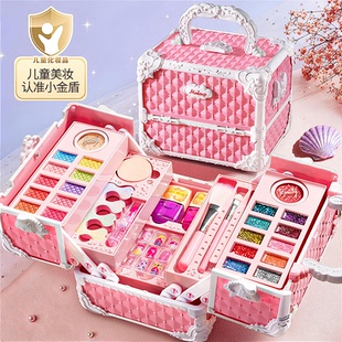 儿童化妆品无毒可水洗彩妆小女孩全套装箱公主化妆盒正品宝宝玩具
