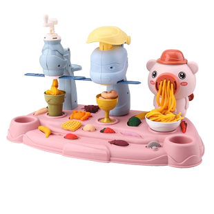 面条机橡皮泥无毒彩泥儿童玩具食品级女孩子手工模具套装超轻粘土