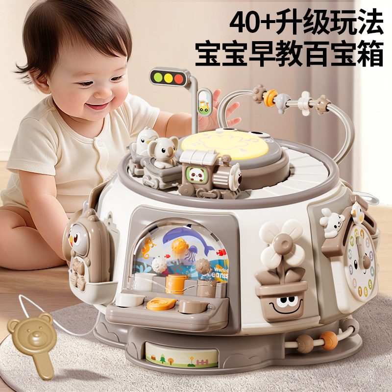 婴儿手拍鼓多面体8早教百宝箱5六面体0一1岁宝宝6音乐3拍拍鼓玩具,玩具/童车/益智/积木/模型,电动手拍鼓,淘宝优惠券,粉丝福利购,淘宝优惠卷