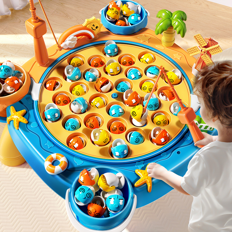 电动钓鱼益智玩具儿童1一6岁宝宝